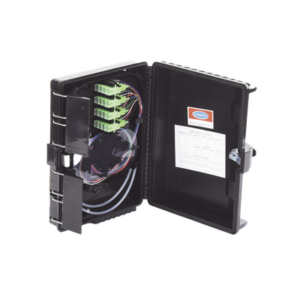 Caja NAP (Network Access Point) Cierre de Empalme para 24 fusiones de fibra óptica, Interior/Exterior, con 16 acopladores SC/APC y splitter 1x16, IP65