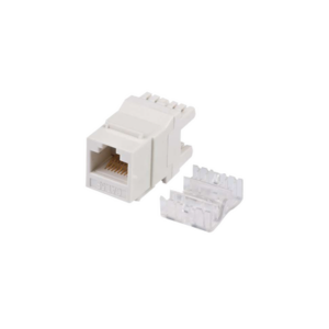 Módulo Jack Keystone Cat5e con terminación en ángulo 180 º Color Blanco