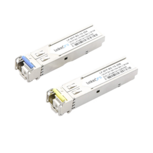 Transceptores Bidireccionales SFP (Mini-Gbic) / Monomodo / 1.25 Gbps de velocidad / Conector LC / Hasta 20 km de Distancia / 2 Piezas