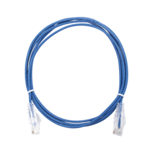 Cable de Parcheo Slim UTP Cat6 - 2 m Azul Diámetro Reducido (28 AWG)