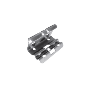 Mini clip automático, para unir tramos de charola, con acabado Electro Zinc