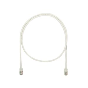 Cable de parcheo UTP Categoría 5e, con plug modular en cada extremo - 1 m. - Blanco mate