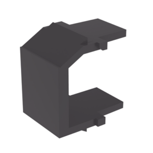 Módulo de tapa ciega (Inserto Ciego), Tipo Keystone, Color Negro