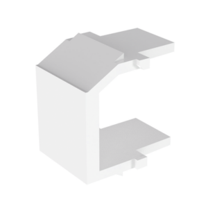 Módulo de tapa ciega (Inserto Ciego), Tipo Keystone, Color Blanco