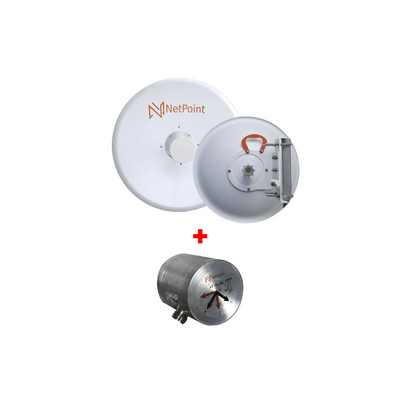 Antena Direccional, diámetro de la antena 120 cm / Frecuencia de 4.9-6.4 GHz / Montaje Milimetrico incluido + NPTW, enlaces desde los 0 a 90 KM, NO INCLUYE JUMPER