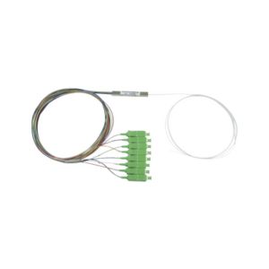 Splitter (Divisor Óptico) tipo PLC, de 1x8, conectores SC/APC de salida