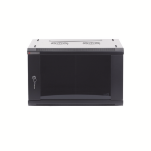 Gabinetes PRECISION, Con Puerta Perforada, de 19in, 6UR, 450mm de Profundidad, Color Negro