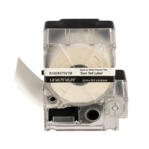Cassette d/175 etiquetas autolaminadas turn tell 1 x 0.75 in