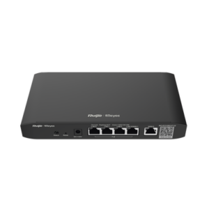 Reyee Router PoE Gestionable en la Nube, 5 Puertos Gigabit, 4 Salidas PoE+, Soporta hasta 100 Usuarios, 600 Mbps