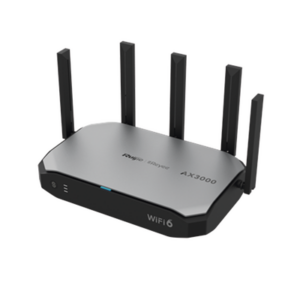 Router inalámbrico Wi-Fi 6 empresarial todo en uno, 2976 Mbps, hasta 180 usuarios, 5 puertos GE, 5 antenas externas (de 5 dBi), Incorpora Reyee Mesh
