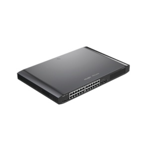 Switch PoE/PoE+ Gestionable en la Nube, 24 Puertos Gigabit + 2 SFP, 370W, Reconocimiento de Cámara IP, Valor Único para la Red CCTV