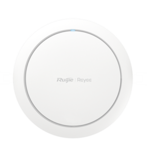 Punto de acceso Wi-Fi 6 de techo para interior 360°, doble banda, 2976 Mbps, hasta 512 usuarios, 1 puerto GE, diseño redondo, portal cautivo standalone, soporta Mesh