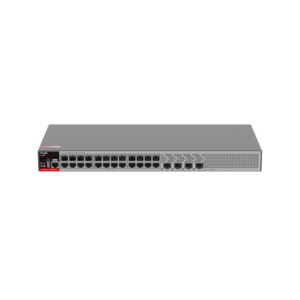 Switch Administrable L2+ con 24 puertos Gigabit PoE+, 4 SFP para fibra 1Gb / 2.5 Gb , gestión gratuita desde la nube, 370w