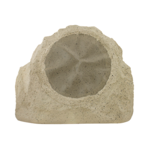 Altavoz Exterior de 2 vías con forma de roca, Woofer de polipropileno de 8 ", Tweeter de titanio de 1", Café claro. 5 - 150 W, 8 ohms