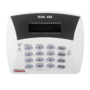 Teclado alfanumérico de 32 caracteres programador PIMA