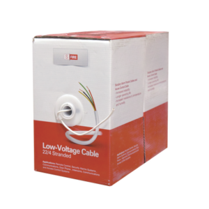 Cable 100% Cobre INDUSTRIAL/ 4x22 AWG/ de color blanco / 305m / para aplicaciones en sistemas de Intrusión / Control de Acceso y TV Porteros