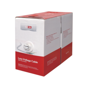 Cable 100% Cobre INDUSTRIAL, 6 conductores calibre 22 de color blanco, Bobina de 305M, para aplicaciones en sistemas de Intrusión, Control de Acceso y TV Porteros