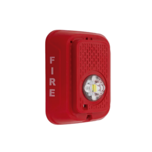 Lámpara Estroboscópica LED / 2 Hilos / Montaje en Pared / 15 a 185 Candelas / Tamper Integrado / Texto en Inglés / Color Rojo