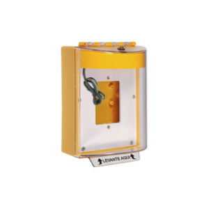 Cubierta Universal con Sirena, Rele y Espaciador / Sin Texto / Amarillo