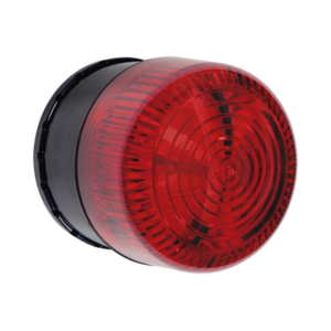 Alarma de Una Zona para Uso en Exterior, Notificación Audible y Visible, Color Rojo