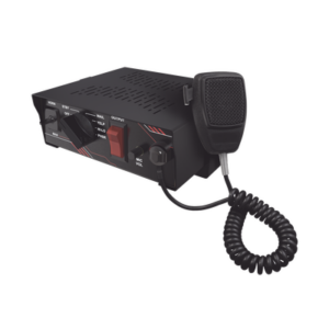 Sirena Vehicular de 100W de Potencia, Con Switch Giratorio de 6 posiciones y Micrófono Integrado de Uso Rudo