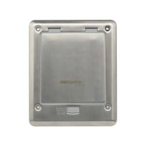 Caja de piso con contacto eléctrico (Duplex), resistente al agua, IP66 (Con tapa cerrada) (11000-53201)