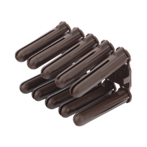 Taquete cafe 5/16" para tornillo 10mm x 1 3/4" (100pzs) (1104-04100)