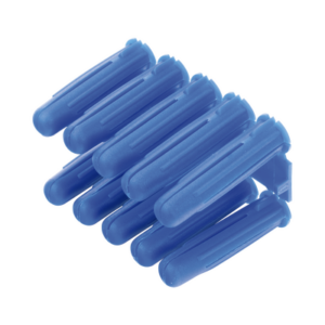Taquete azul 3/8" para tornillo 12mm x 2" (100pzs) (1105-05100)