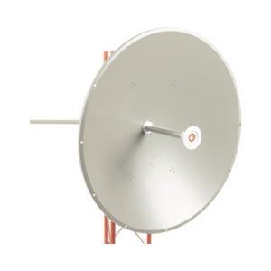 Antena altamente direccional, Ganancia de 36 dBi, Amplio rango frecuencia (4.9 - 6.5 GHz), Conectores N-Hembra, incluye montaje para torre y montaje estabilizador para fuertes vientos.