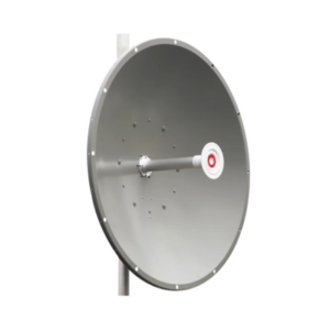 Antena direccional de 3 ft, 5.9 a 7.1 GHz, Ganancia 34 dBi, Conectores RP SMA (sma hembra inverso), Polarización doble, incluye montaje para torre o mástil