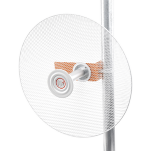 Antena direccional de alta resistencia la viento, Ganancia de 34 dBi, frecuencia (4.9 - 6.5 GHz), Conectores SMA, Polarización doble, incluye montaje para torre o mástil