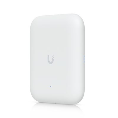 Access Point UniFi WiFi U7 Outdoor WiFi 7 802.11be doble banda, MU-MIMO 2x2 en cada banda, Puerto 2.5G, antena sectorial integrada 90° en 2.4 y 45° en 5 GHz, conectores para antenas omnidireccionales (incluidas), No incluye inyector POE