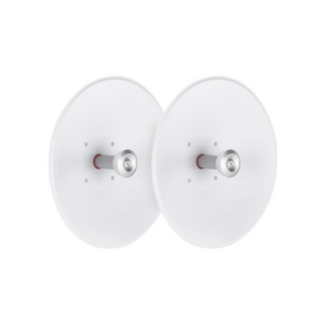 Paquete de 2 antenas UltraDish de 27.5 dBi, conector tipo Twistport y montaje innovador, 5180 - 6400 MHz