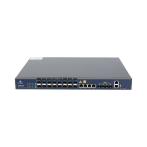 OLT de 16 puertos GPON con 8 puertos Uplink (4 puertos Gigabit Ethernet + 4 puertos SFP / puertos SFP+), hasta 2,048 ONUs