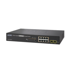 Switch Administrable L2+ de 8 puertos 10/100/1000T PoE+, 2 puertos SFP 100/1000X