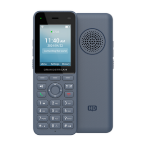 Teléfono IP inalámbrico Wi-Fi con Wi-Fi 6 de doble banda integrado (802.11a/b/g/n/ac/ax) y 12 horas de conversación.