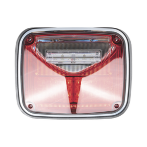 Luz de advertencia de 8 X 6", Color Rojo, Con Luz de Trabajo Clara, Ideal para Ambulancias