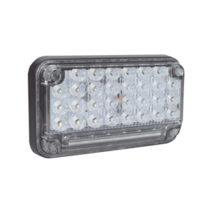 Luz de Advertencia de 7X4", Color Claro, Con Luz de Trabajo, Ideal para Ambulancias