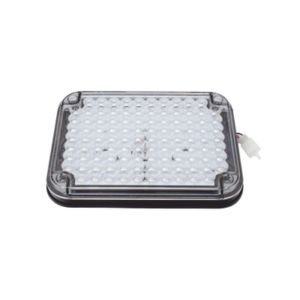 Luz de Advertencia de 9X7", Bicolor Rojo/Claro, Ideal para Ambulancias