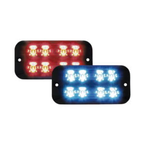 Luz led perimetral multicolor dual xtp 16 led doble hilera, 12vdc, rojo / azul