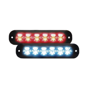 Luz Auxiliar Serie X3705, 6 LEDs Ultra Brillantes, multicolor Rojo / Azul