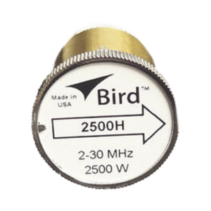 Elemento de 2500 W., en línea 7/8" para Wattmetro BIRD 43 en Rango de Frecuencia de 2 a 30 MHz.