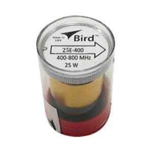 Elemento de 25 Watt en linea 7/8" para Wattmetro BIRD 43 en Rango de Frecuencia de 400 a 800 MHz.