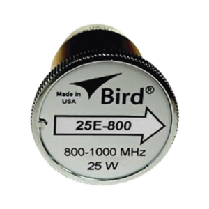 Elemento de 25 Watt en linea 7/8" para Wattmetro BIRD 43 en Rango de Frecuencia de 800 a 1000 MHz.