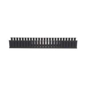 Canaleta Ranurada de PVC sin Tapa, Tipo G, 4 in de Ancho, 4 in de Alto y 1828.8 mm de Largo, Color Negro