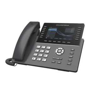 Teléfono IP Wi-Fi, Grado Operador, 14 líneas SIP con 6 cuentas, pantalla LCD 5", puertos Gigabit, Bluetooth, PoE, codec Opus, IPV4/IPV6 con gestión en la nube GDMS