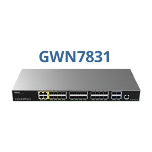 Switch Gigabit Administrable / 24 puertos 10/100/1000 Mbps + 4 Puertos SFP Uplink / Compatible con GWN Cloud.