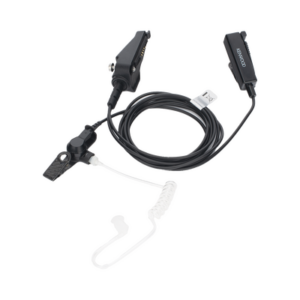 Micrófono con audífono 2 cables color negro (IS) P/ TK-280, 380, 480, 2140, 3140, 2180, 3180, NX200/300