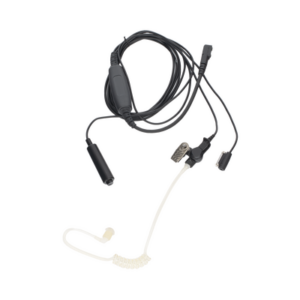 Micrófono con audífono 3 cables color negro P/ TK2202/3202L, TK2302/3302, TK2000/3000, TK2402/3402, TK2312/3312, NX240/340, NX220/320