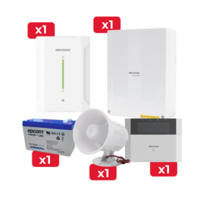 Kit de Alarma DSPHA64LP / Teclado / Sirena / Expansor de Zonas Inalámbricas / Batería de Respaldo